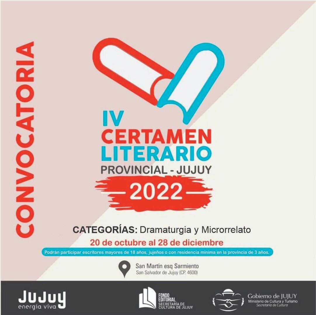 modificaciones en las categorias y premios del certamen literario 2022