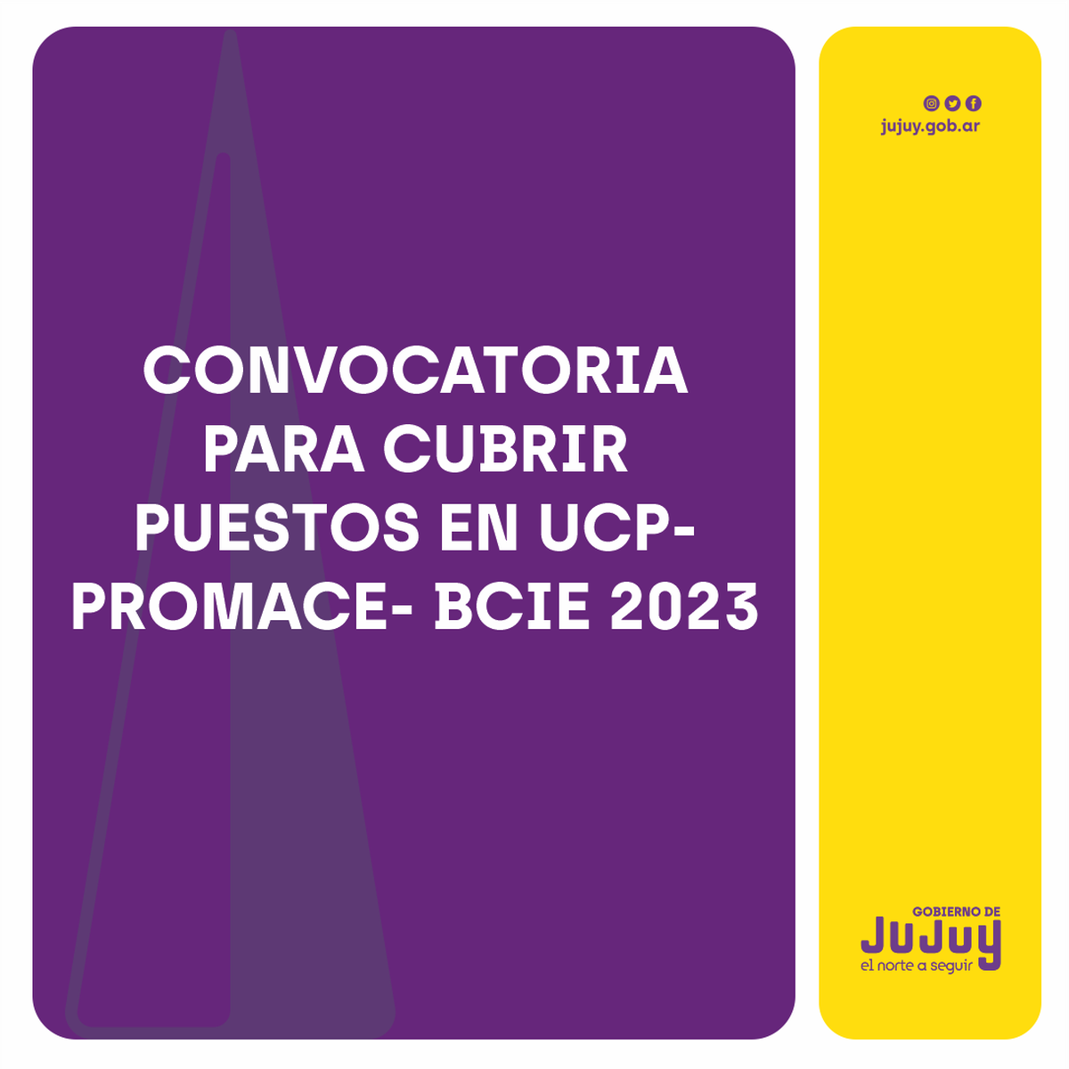 Convocatoria para cubrir puestos en UCP-PROMACE- BCIE 2023