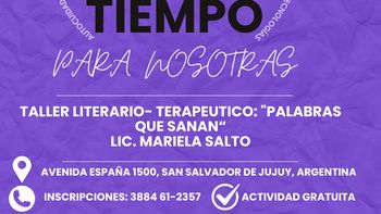 Tiempo para nosotras: invitan al Taller Literario-Terapéutico 