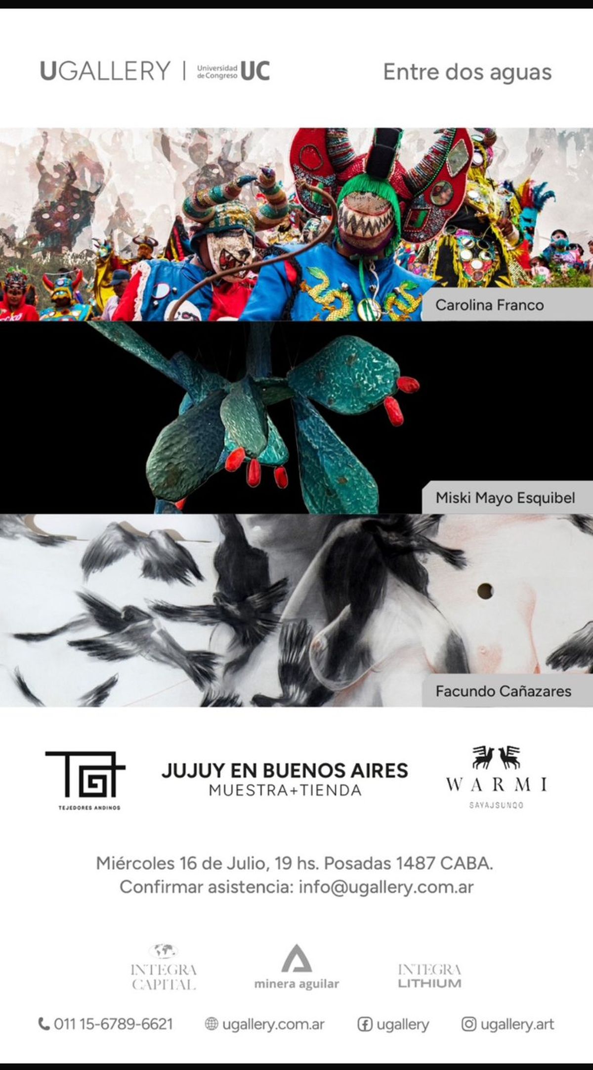 Jujuy inauguró en Buenos Aires la muestra Entre dos aguas Jujuy inauguró en Buenos Aires la muestra Entre dos aguas