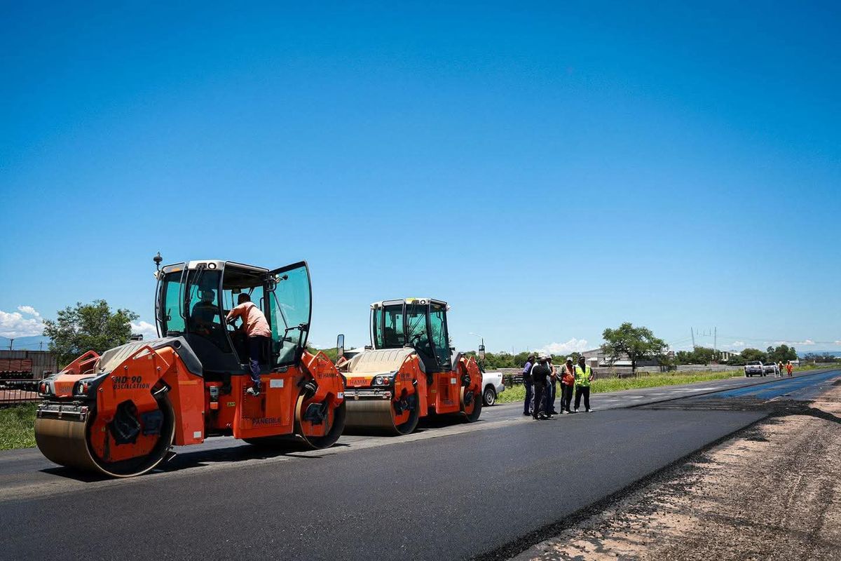 El gobernador Sadir recorrió los avances de las obras de la Ruta Nacional 34