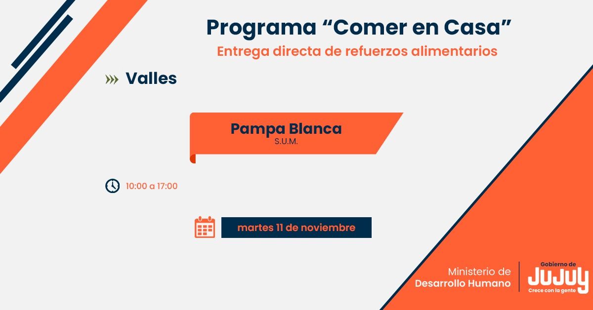 El programa Comer en Casa estará en seis localidades de Valles
