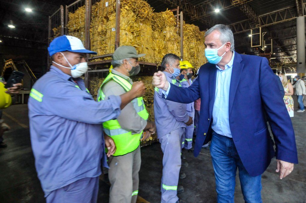 Morales reafirmó el compromiso con el sector tabacalero