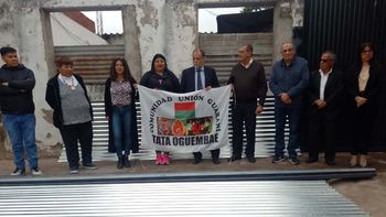 Álvarez García se reunió con  la comunidad Unión Guaraní