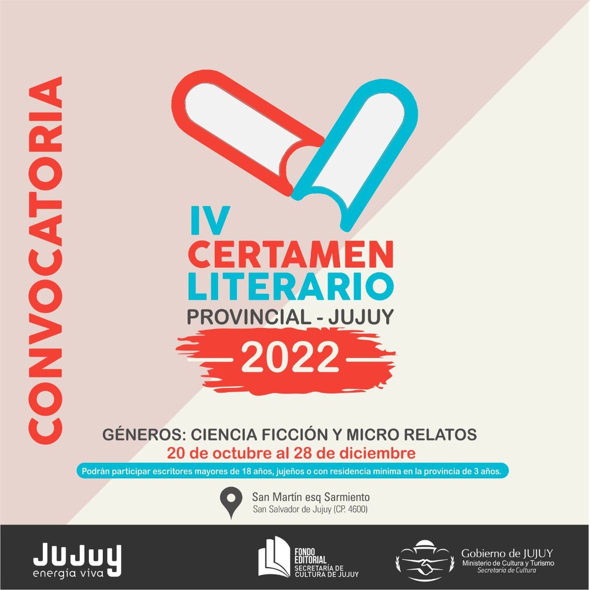 Lanzan la convocatoria al  Certamen Literario 2022