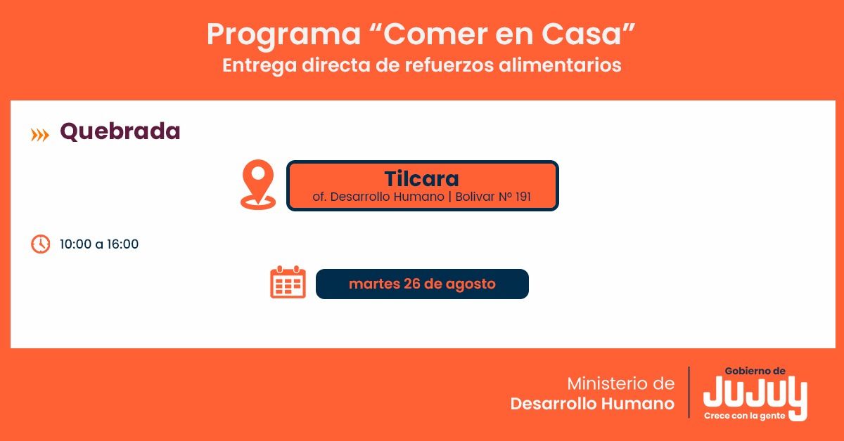 Se cumplirá la entrega de Unidades Alimentarias en localidades de Puna y Quebrada