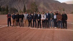 La cancha más linda del mundo: nueva iluminación LED para el Club Santa Rosa de Purmamarca