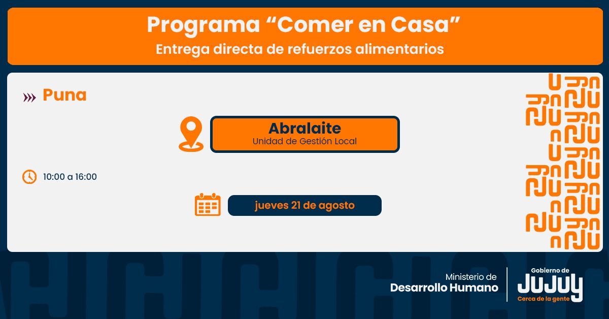 Unidades alimentarias se entregarán en la Puna Unidades alimentarias se entregarán en la Puna