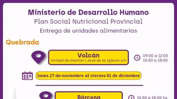 Refuerzos alimentarios para familias de Volcán