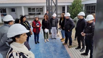 mision de bcie recorrio obras en escuelas del interior