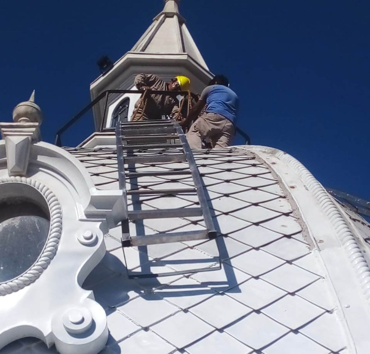 Obras finales en la cúpula de la Iglesia San Francisco