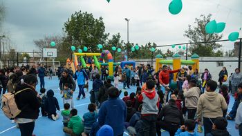 El polideportivo del Barrio Chijra se llenó de sonrisas y alegría
