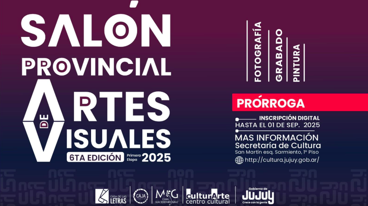 Se prorrogan las inscripciones para el Salón Provincial de Artes Visuales 2025