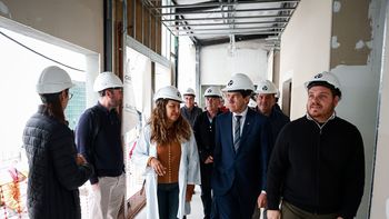 Sadir recorrió la obra de los 5 nuevos quirófanos y refacción en el hospital Pablo Soria