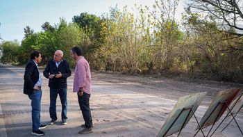 El gobernador Carlos Sadir recorrió las obras de la Ruta Provincial N°56 en Carahunco