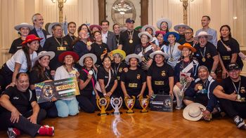 Sadir recibió al Ballet Juventud Prolongada, consagrado campeón en Brasil