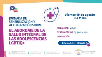 invitan a la actualizacion en abordaje de salud de adolescencias lgbtiq+