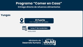 Continúa la entrega de módulos alimentarios en las Yungas