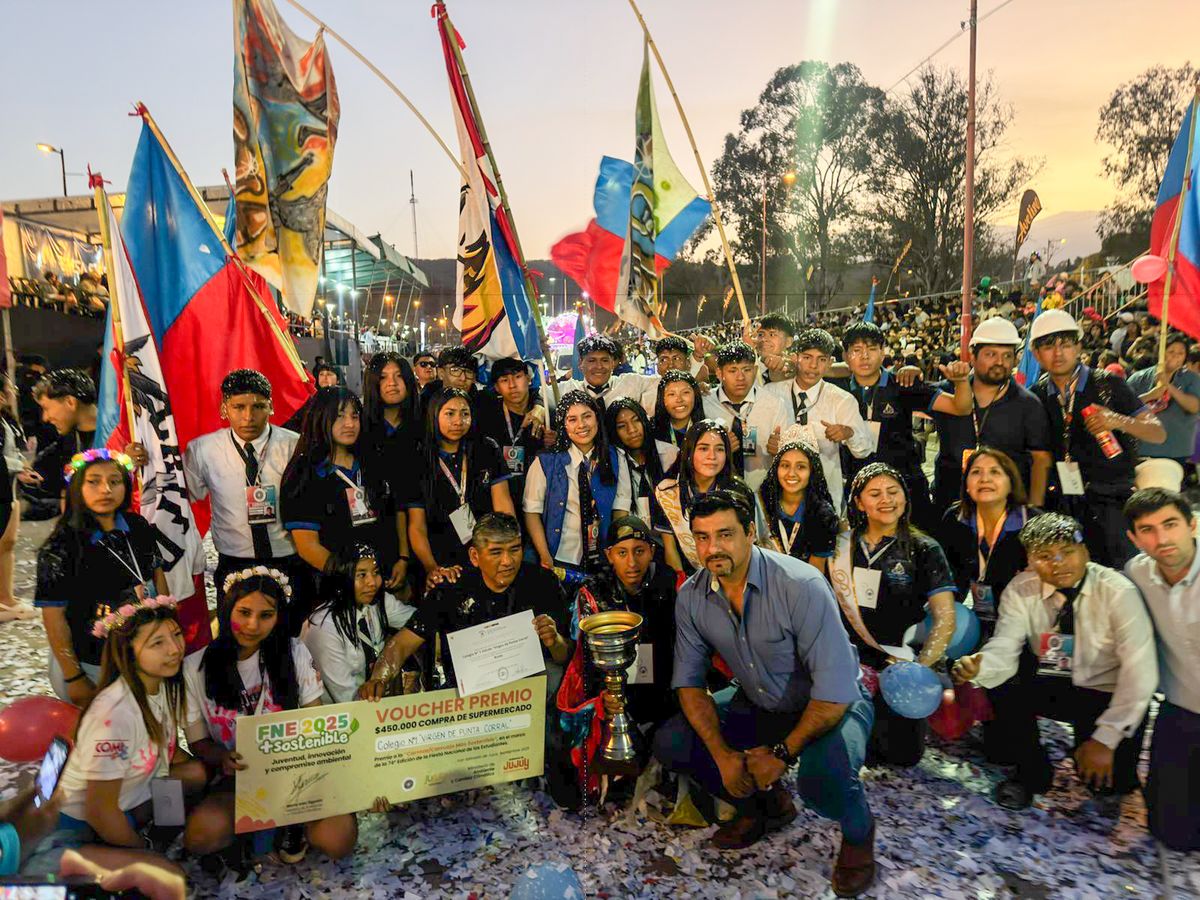 Premio del Colegio Nº 1 “Virgen de Punta Corral” de la localidad de Volcán en esta nueva edición de la FNE
