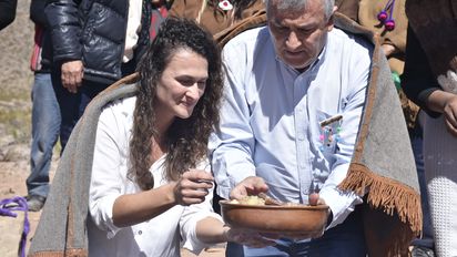 Morales agradeció a la Madre Tierra Tumbaya Grande