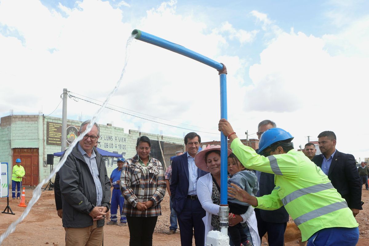 Sadir dejó en funcionamiento una red de agua potable en Humahuaca