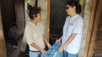 temporal: el gobierno continua con la contencion a los damnificados