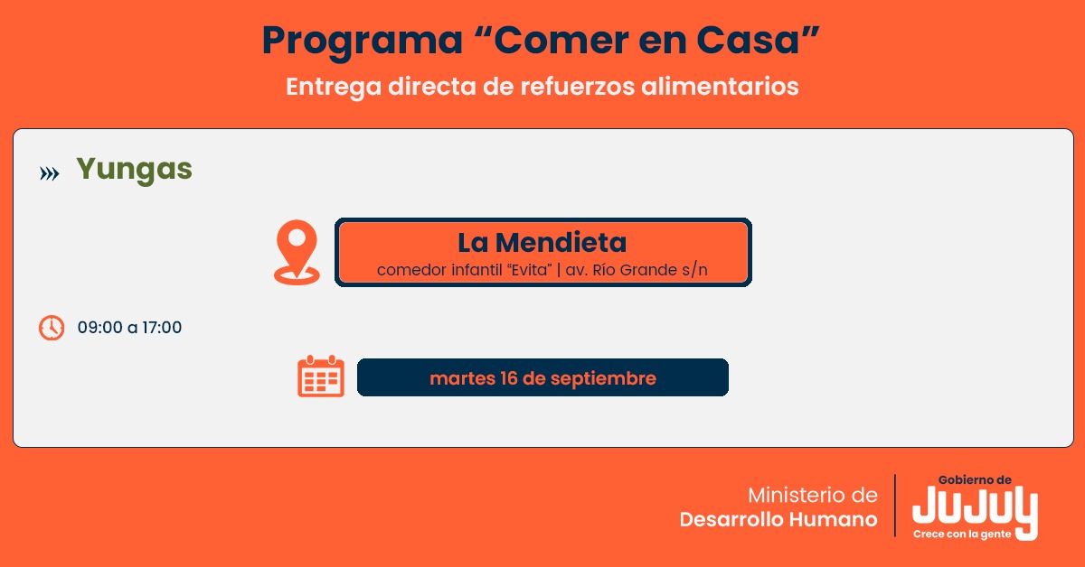 Próxima entrega de unidades alimentarias se realizará en siete localidades