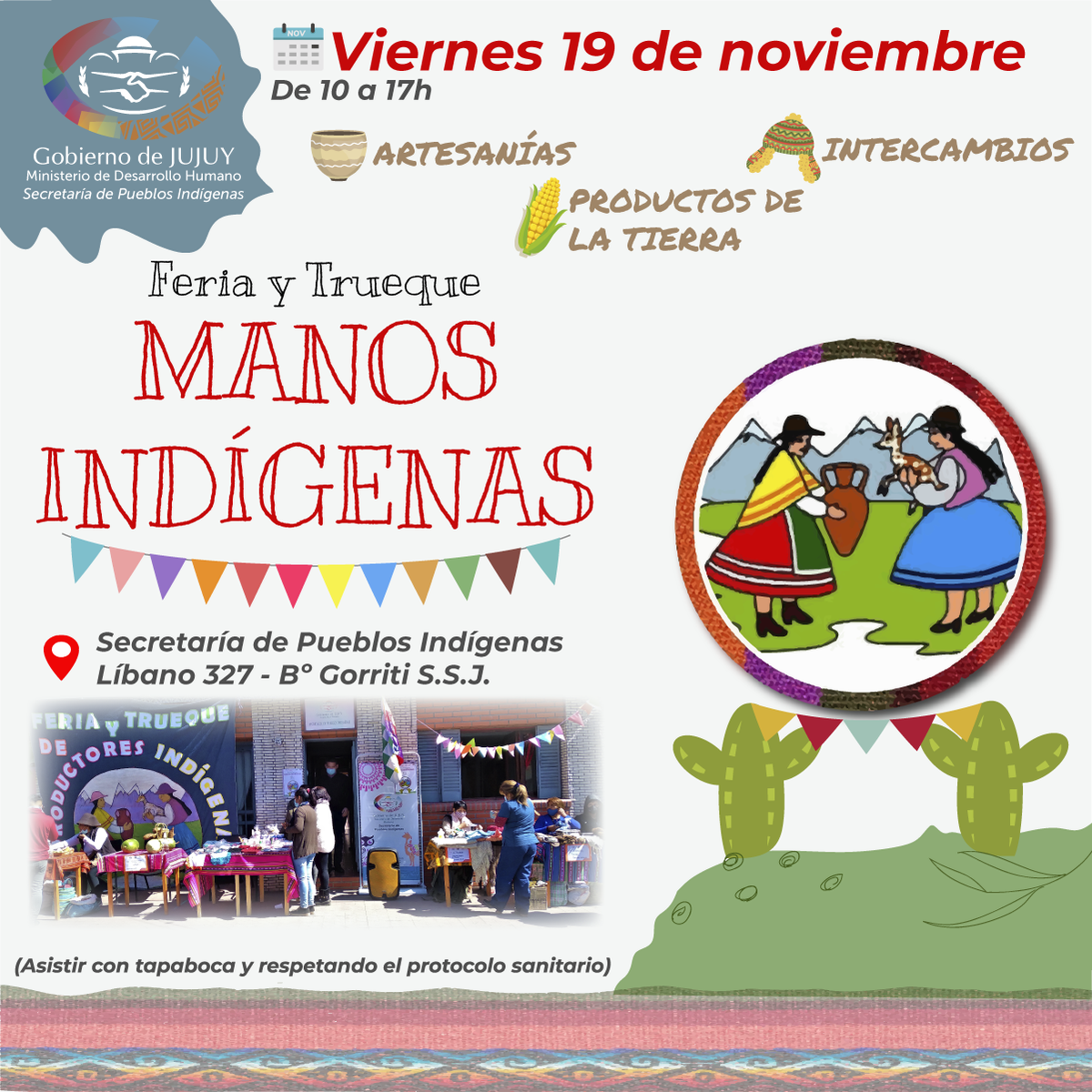 Para ver los productos de la Feria y Trueque Virtual Manos Indígenas se puede escribir al whatsapp 3884563613.