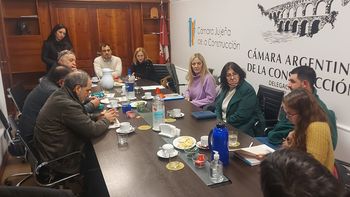 ambiente y convencionales se reunieron con colegio de tecnicos y camara de la construccion