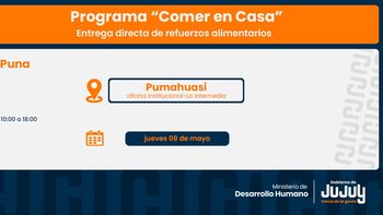 comer en casa: entregaran unidades alimentarias en la puna