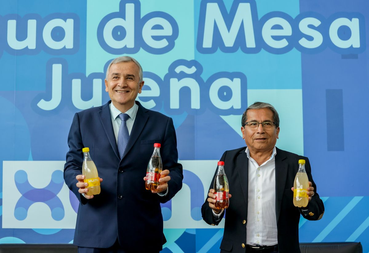 Gerardo Morales presentó la nueva línea de agua saborizada Xuma