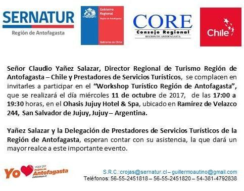 Workshop turístico de Antofagasta en Jujuy