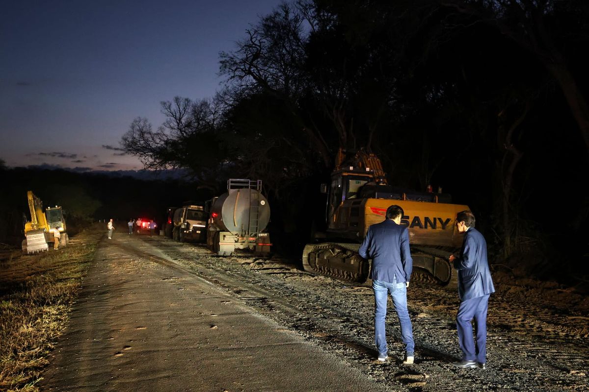 La Mendieta: Sadir destacó el avance de las obras sobre Ruta 56 La Mendieta: Sadir destacó el avance de las obras sobre Ruta 56