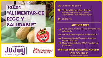 taller alimentarce rico y saludable en san pedro