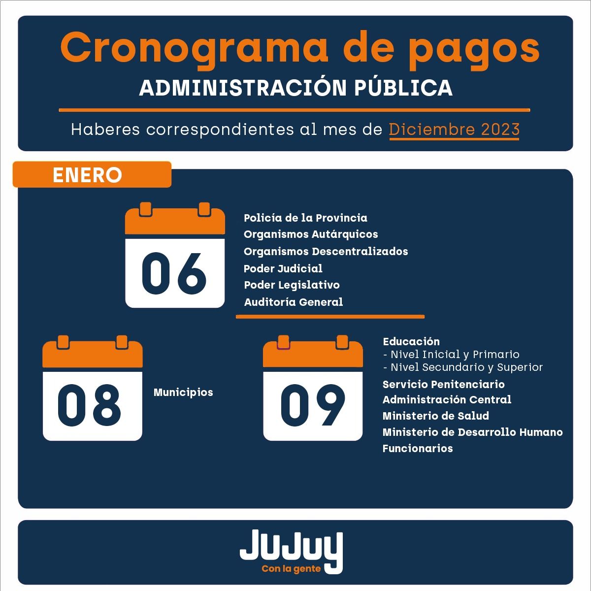 El Sábado 6 De Enero Inicia El Cronograma De Pagos Para Los Agentes De Las Reparticiones 4666